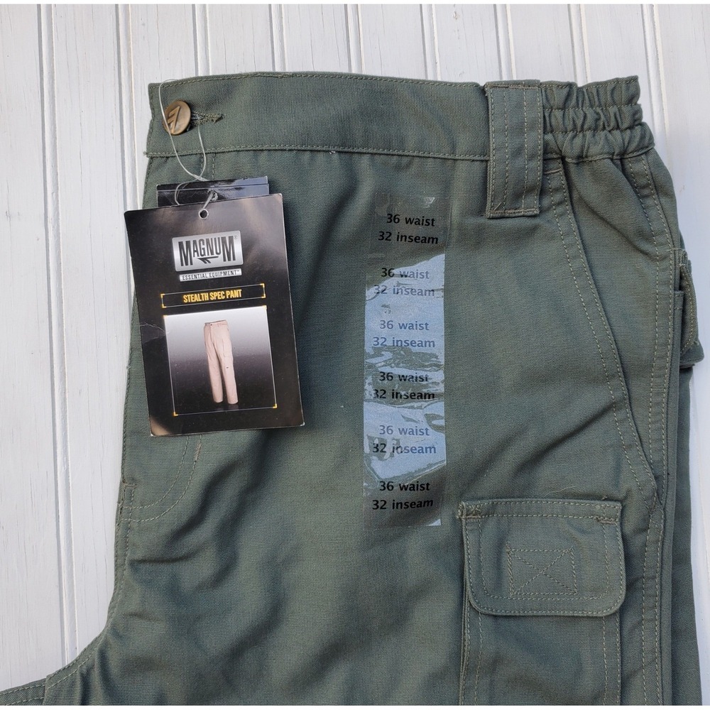 Magnum Stealth Spec Pant OD Green New Tactical Cargo Work Pants Mens 36x32